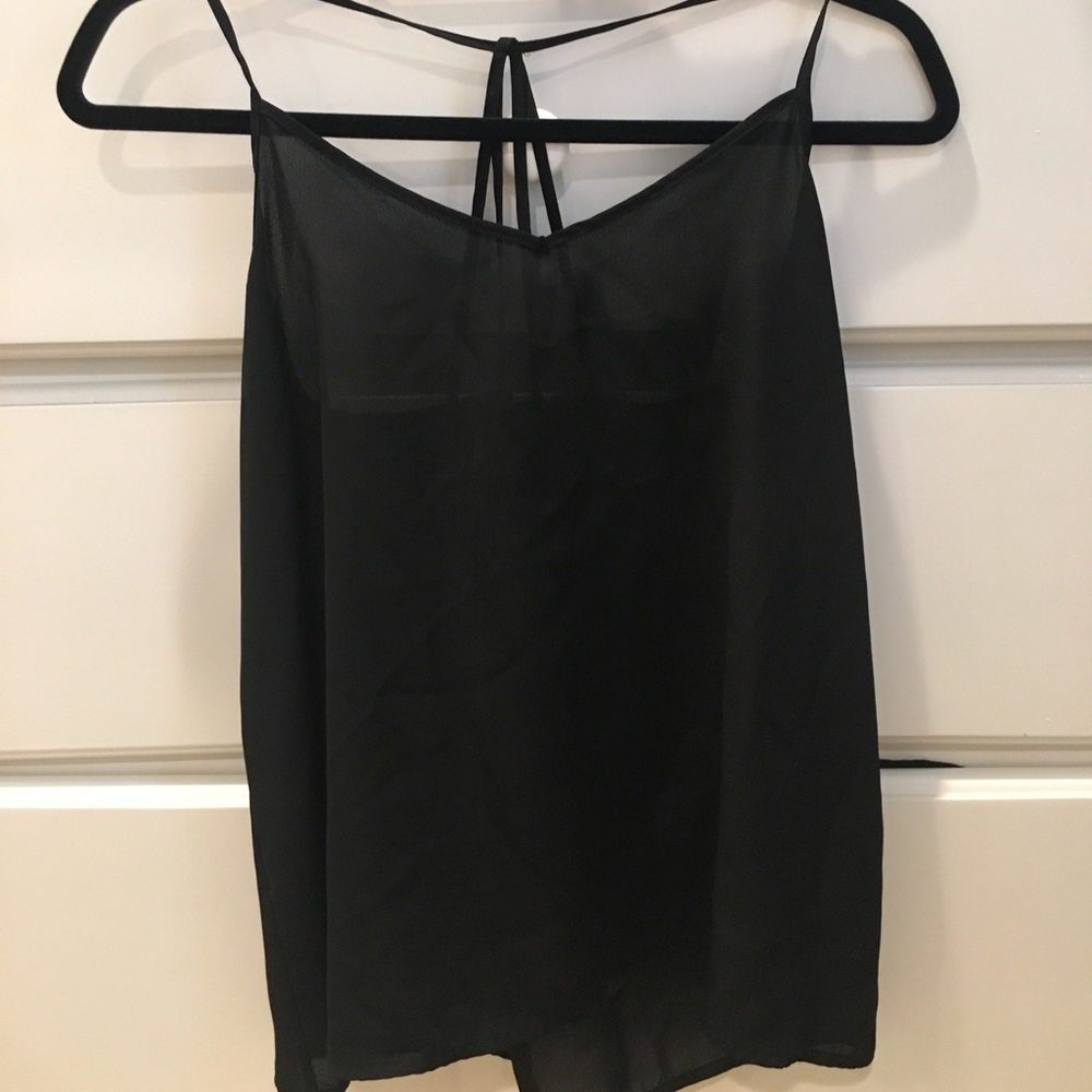 Black tank top